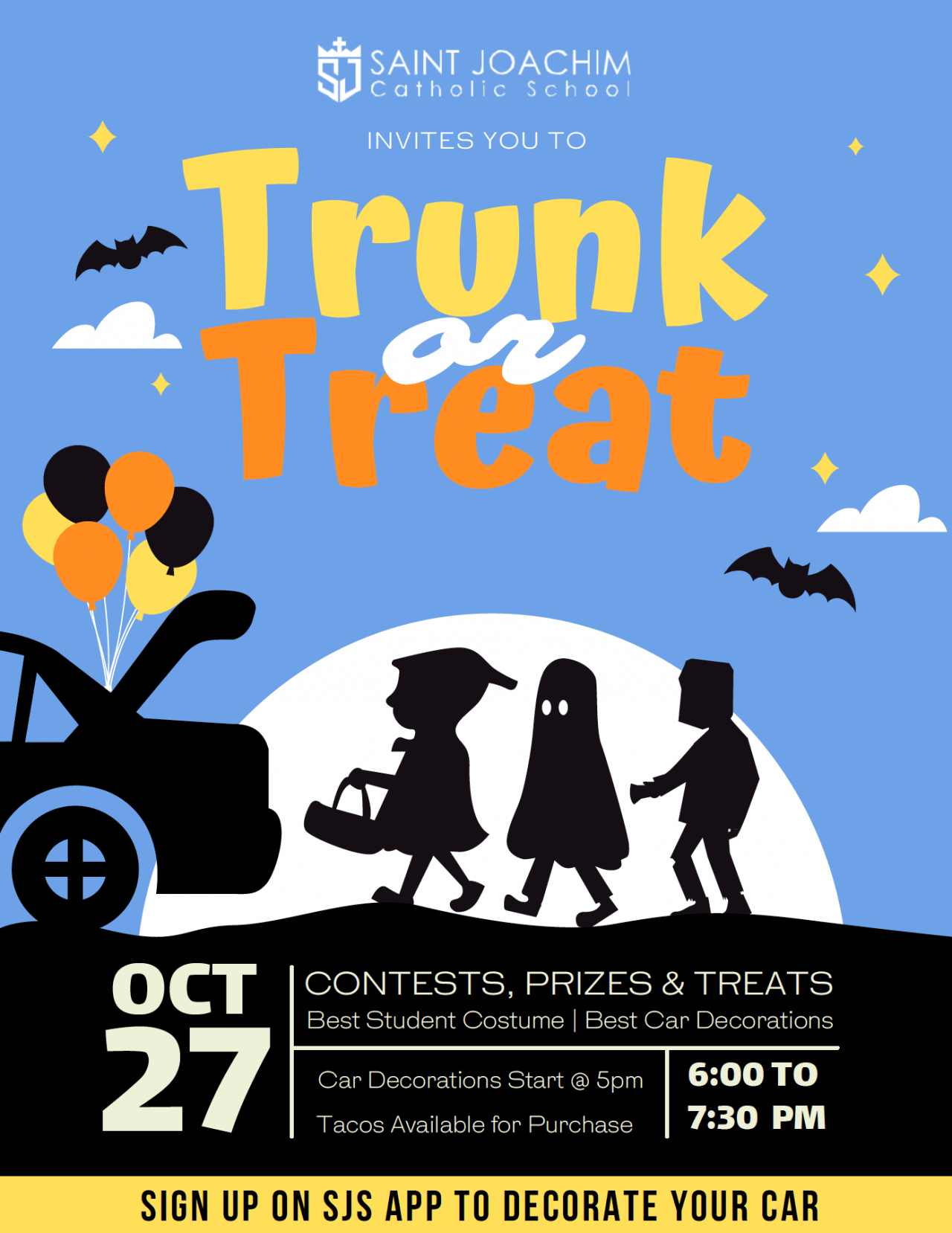 Trunk or Treat - Saint Joachim Catholic School